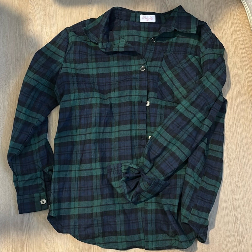 Pink Lily Flannel